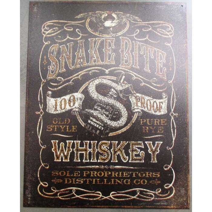plate snake dick wiskey wisky snake tole pub bar dinner