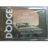 plate dodge charger 1974 tole pub style vielle poster meta