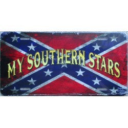 plaque d'immatriculation drapeau rebel southern stars etoile plaque d'immatriculation drapeau rebel southern stars etoile