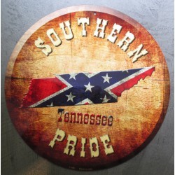 Plaque Rebel Tennesse Flag Poster Tole USA Pub