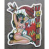 sticker pin up chics love tattoo sticker rockabilly