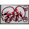 Sticker board Crane Red Skull Sticker
