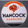 plaque emaillée hancock gasoline tole email pub garage huile