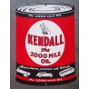 Enamelled plate kendall gasoline can oil tole email usa