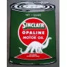 Enamelled plate sinclair can oil deco garage tole email