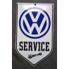 mini plaque emaillée VW service blason volkswagen 15x9 cm