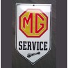 mini plaque emaillée MG service 15x9 cm tole email auto