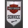 mini plaque emaillée Harley service 15x9 tole email garage