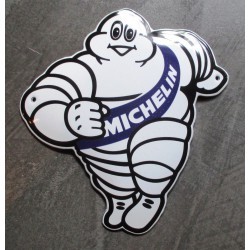 plaque décorative emaillée michelin man bibendum tole email garage