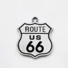 pendentif route 66 logo blason home femme fan USA