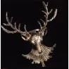 Golden Deer Head Brooch 3D Sexy Sexy Style Pin Up