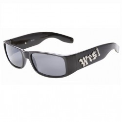 lunette de soleil logo west rock roll biker usa homme punk