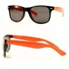 Retro style sunglasses black and orange rock man