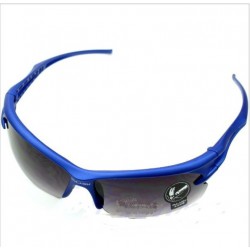 lunette de soleil biker bleu flexible adulte motard homme