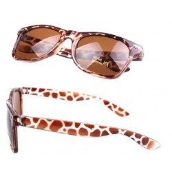 lunette de soleil style année 50 leopard retro homme femme