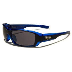 lunette de soleil locs monture plastique noir bleu homme