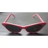 Sunglasses woman cat eye rhinestones dark pink pin up