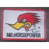 patch mr horsepower rectangular patch heat-adhesive badge