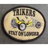 patch trikers oval trike stay on longer heat-adhesive badge