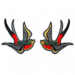 Patch d/é a Flammes Rouge ecusson rockab Chance Rock Roll hotrodspirit