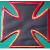 Big patch Maltese cross black red 18cm Badge back jacket