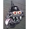 Patch monster helmet with tip that sticks out the tongue Ecusson USA