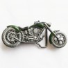 Belt buckle motorcycle choppers green man woman biker