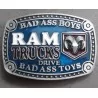 Belt buckle dodge RAM blue pick up truck man woman