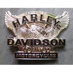 boucle de ceinture harley davidson aigle noir chrome homme