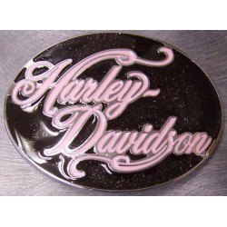 boucle de ceinture harley davidson rose femme bikeuse girl