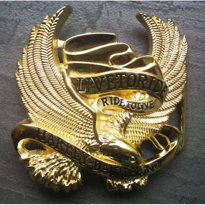 Boucle De Ceinture Harley-Davidson - Style Western - Argentée - 45 Mm - Neuf Avec étiquettes