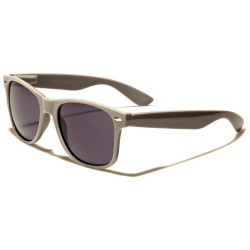 lunette de soleil homme style retro couleur grise verre fume