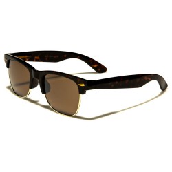 lunette de soleil style retro 50's marron leopard homme