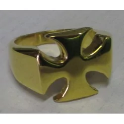 Boucles D'Oreilles Homme Goujon Croix De Fer Acier Inox - Style Motard