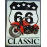 plaque moto classic style vieille moto americaine anglaise 70x50cm tole deco us