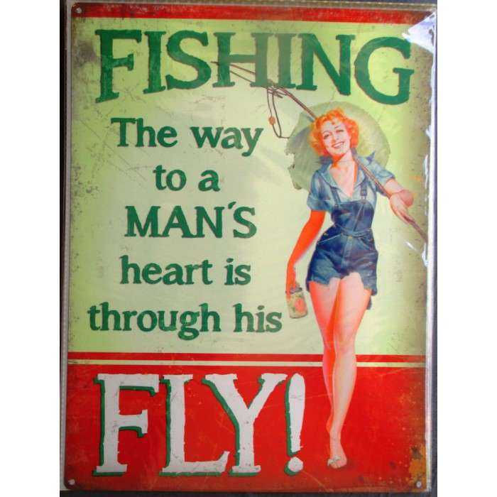 plaque pin upqui peche poisson tole metal style affiche retro 50's usa plaque pin upqui peche poisson tole metal style affiche retro 50's usa