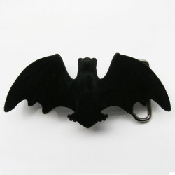boucle de ceinture chauve souris noir punk rock gothic trash