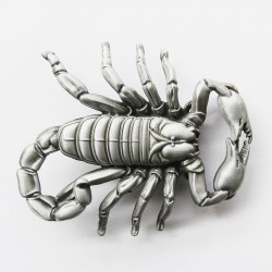 boucle de ceinture scorpion alu 3d homme femme signe