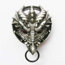 boucle de ceinture tete de dragon homme femme mythologie
