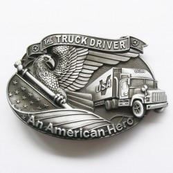boucle de ceinture truck routier alu camion et aigle usa