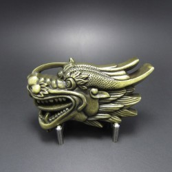 boucle de ceinture dragon de coté couleur doré homme femme