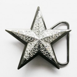boucle de ceinture étoile strass transparent pin up rockab