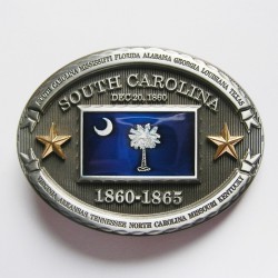 boucle de ceinture drapeau caroline du sud etat americain