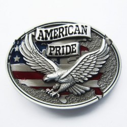 boucle de ceinture drapeau usa aigle american pride mixte