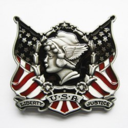 boucle de ceinture drapeau usa liberty justice flag homme