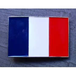 boucle de ceinture france drapeau francais bleu blanc rouge