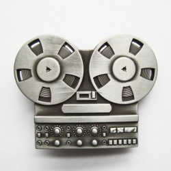 boucle de ceinture magnetophone 8 piste retro kult mixte