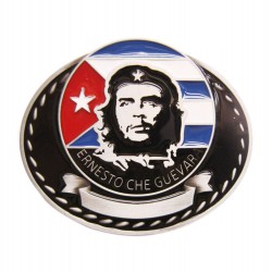 boucle de ceinture che guevara ovale coloré liberation homme