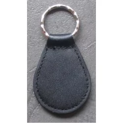 porte clé métal cuir nissan logo noir auto voiture