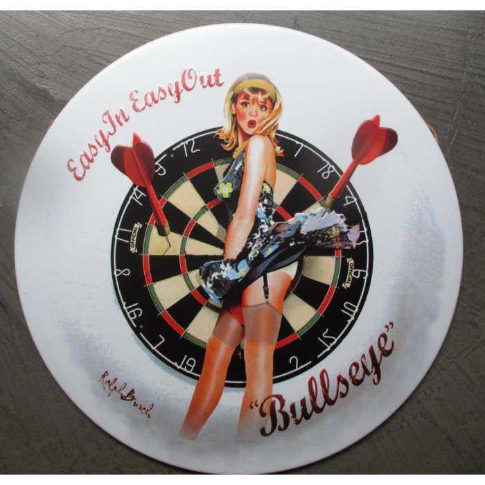plaque pin up et cible flechette bulls eye tole ronde30cm deco us plaque pin up et cible flechette bulls eye tole ronde30cm deco us